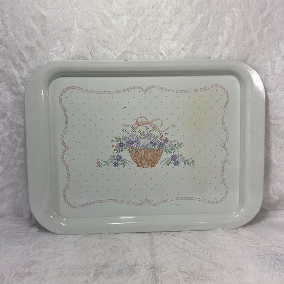 Vintage Hallmark Card  Metal Serving TV Dinner Lap Tray - Picture 3 of 9